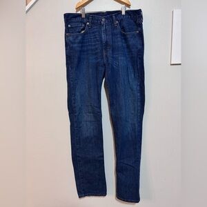Levi's Straight Blue Denim Jeans 514 W 32 L34 32x34